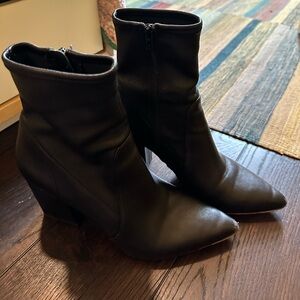 Loeffler Randall Black Heeled Isla Booties